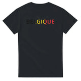 T-shirt drapeau belgique en écriture - pixelforma