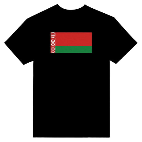 T-shirt drapeau biélorussie coton épais broderie colorée