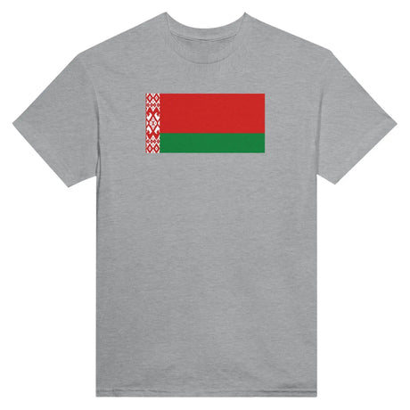 T-shirt drapeau biélorussie coton épais broderie colorée