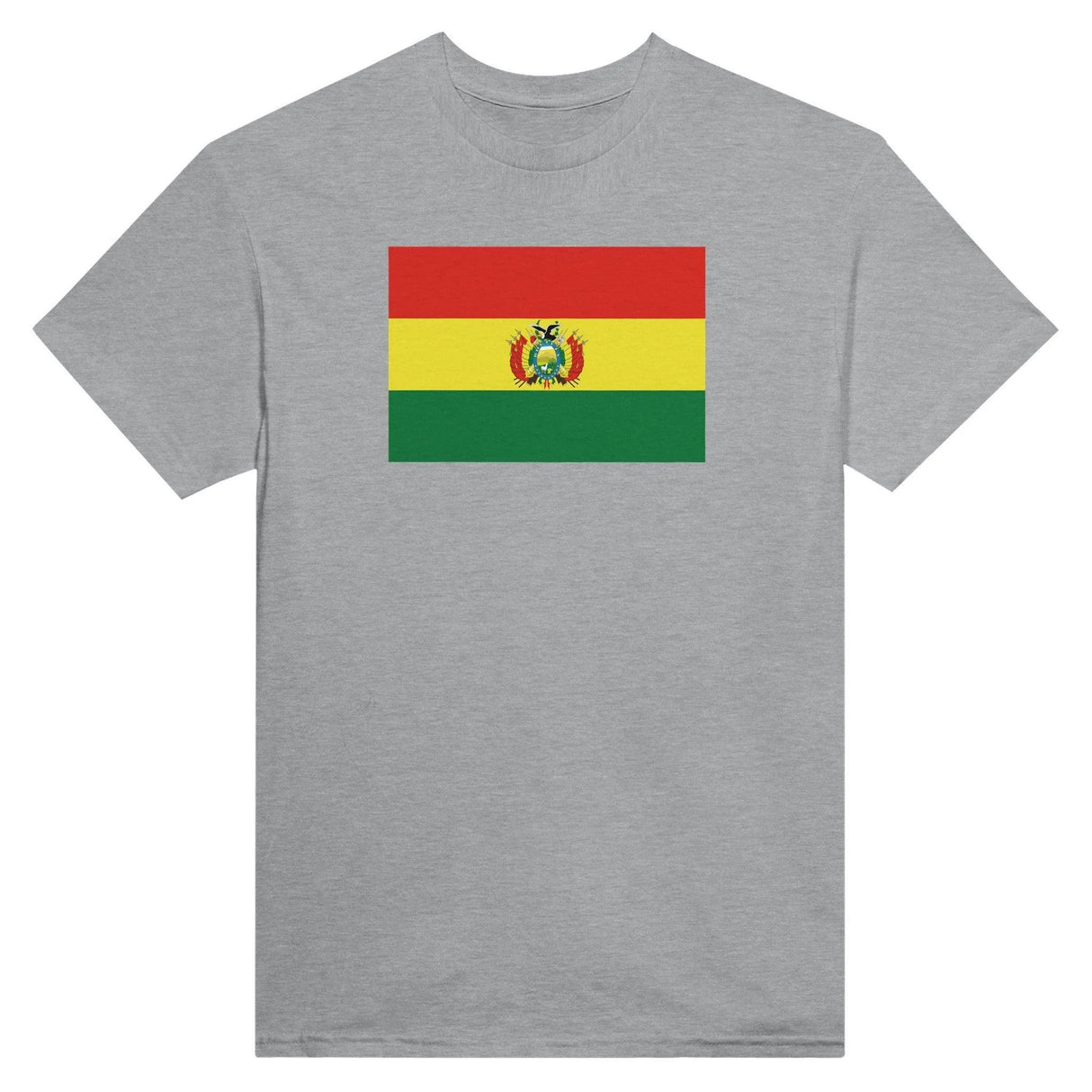 T-shirt drapeau bolivie brodé en coton mélangé