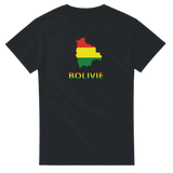 T-shirt drapeau bolivie en carte - pixelforma