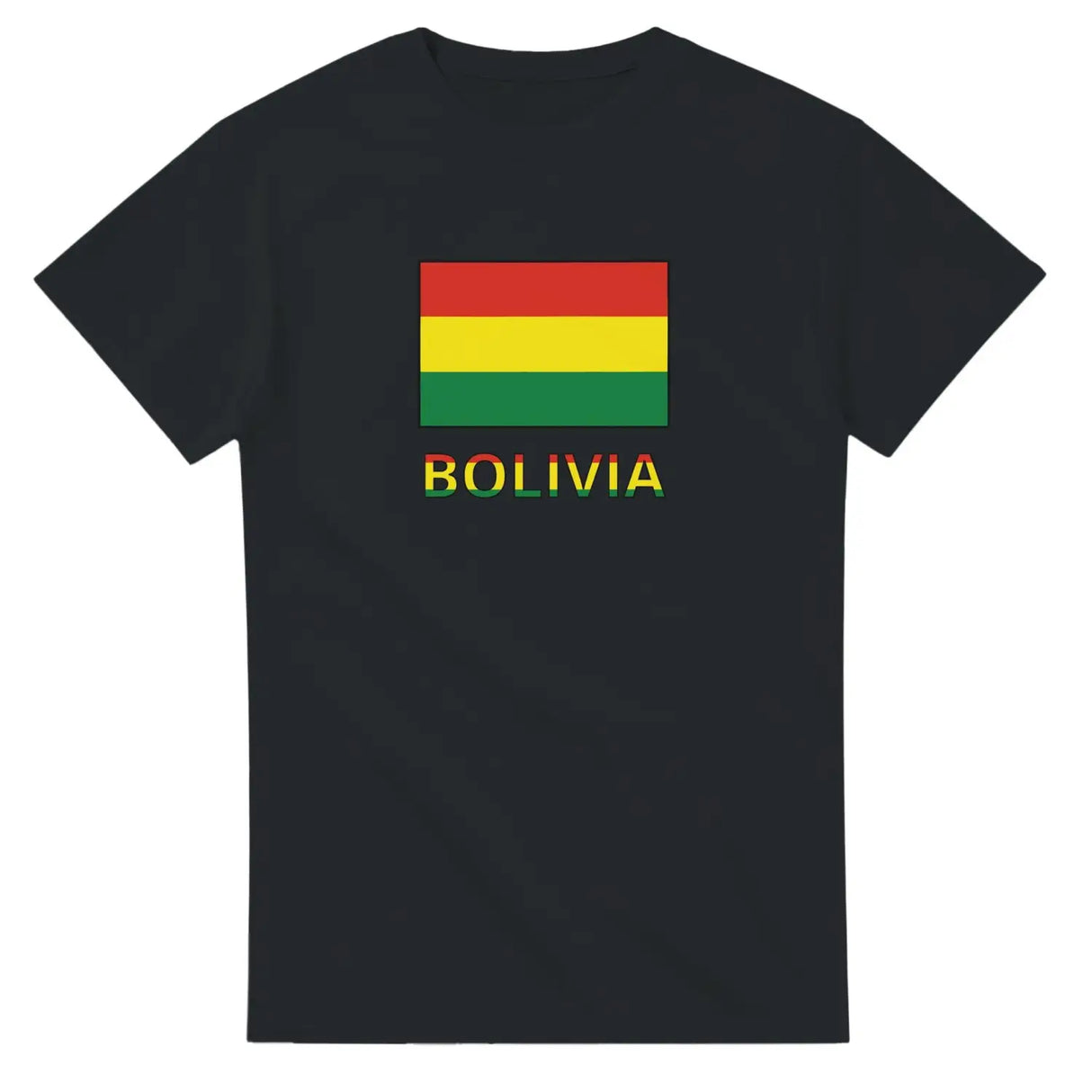 T-shirt drapeau bolivie texte - pixelforma