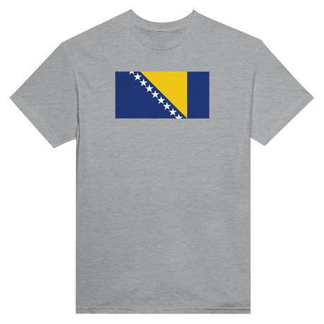 T-shirt drapeau bosnie-herzégovine coton mélangé brodé