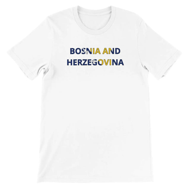 T-shirt drapeau bosnie-herzégovine - pixelforma