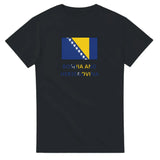 T-shirt drapeau bosnie-herzégovine texte - pixelforma