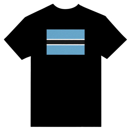 T-shirt drapeau botswana brodé coton épais couleurs patriotiques