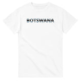 T-shirt drapeau botswana en écriture - pixelforma