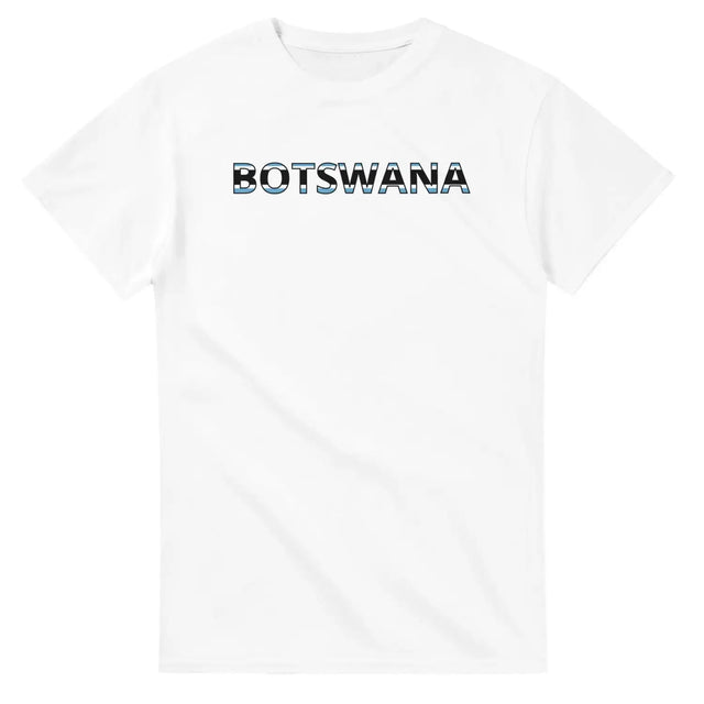 T-shirt drapeau botswana en écriture - pixelforma