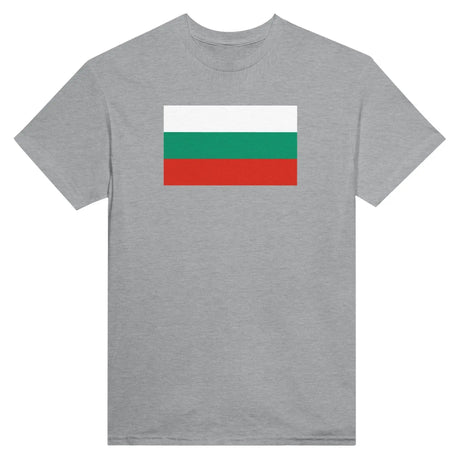 T-shirt drapeau bulgarie coton mélangé brodé manches longues