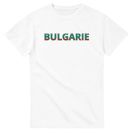 T-shirt drapeau bulgarie en écriture - pixelforma