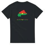 T-shirt drapeau burkina faso en carte - pixelforma