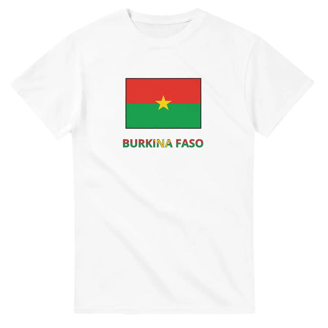 T-shirt drapeau burkina faso en texte - pixelforma