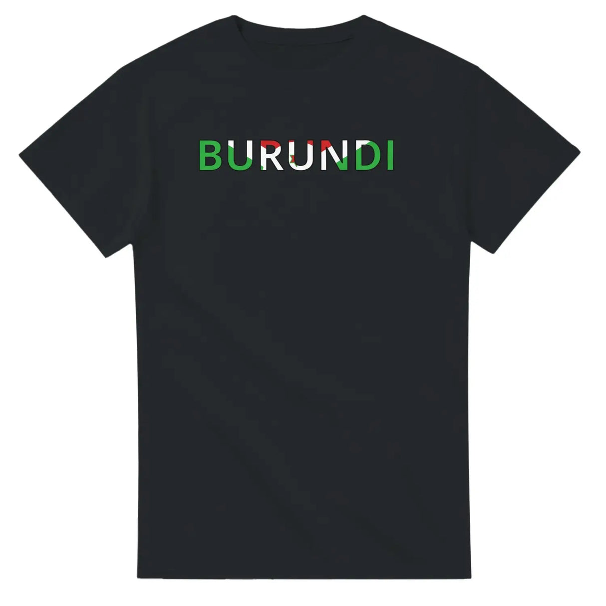 T-shirt drapeau burundi en écriture - pixelforma