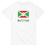 T-shirt drapeau burundi en texte - pixelforma