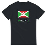 T-shirt drapeau burundi en texte - pixelforma