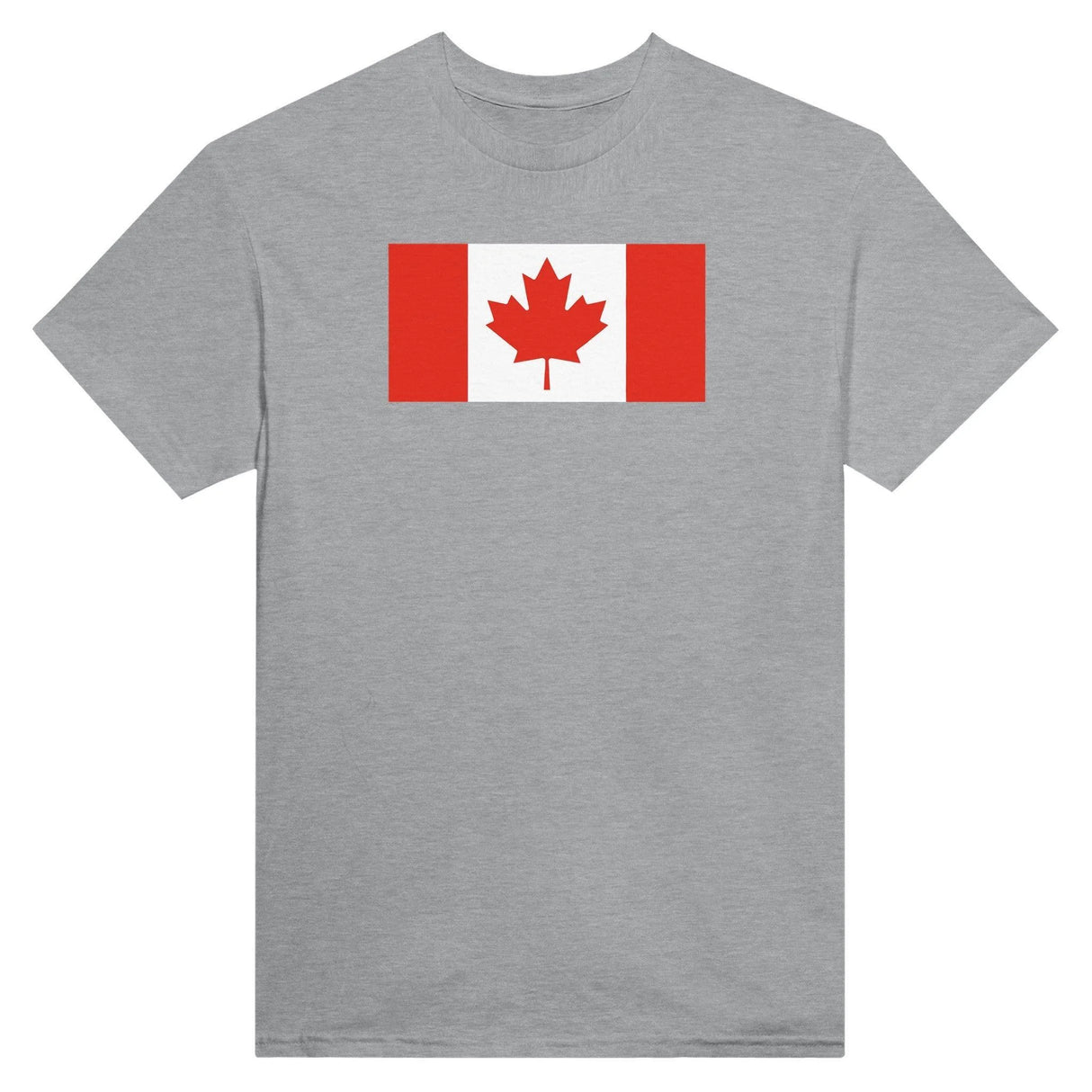 T-shirt drapeau canada coton mélangé brodé manches longues