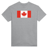 T-shirt drapeau canada coton mélangé brodé manches longues