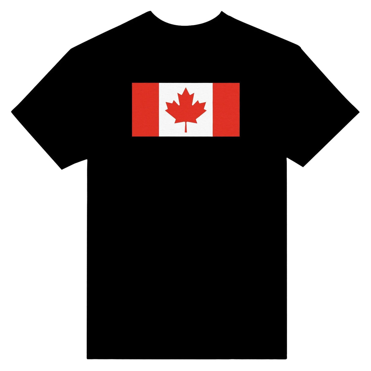 T-shirt drapeau canada coton mélangé brodé manches longues