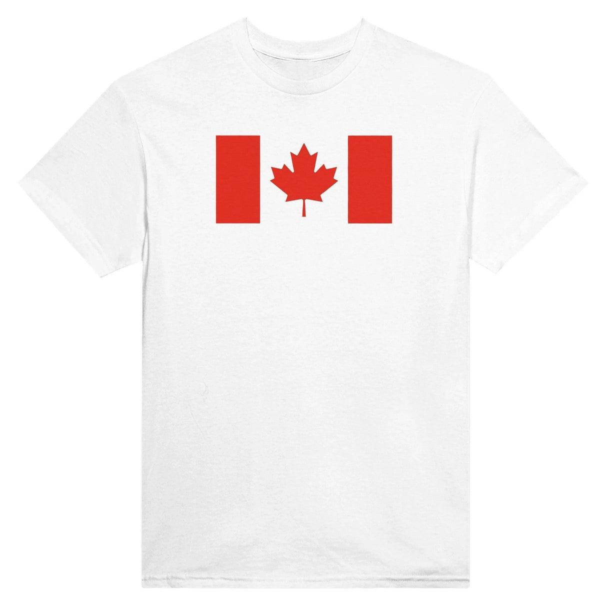 T-shirt drapeau canada coton mélangé brodé manches longues