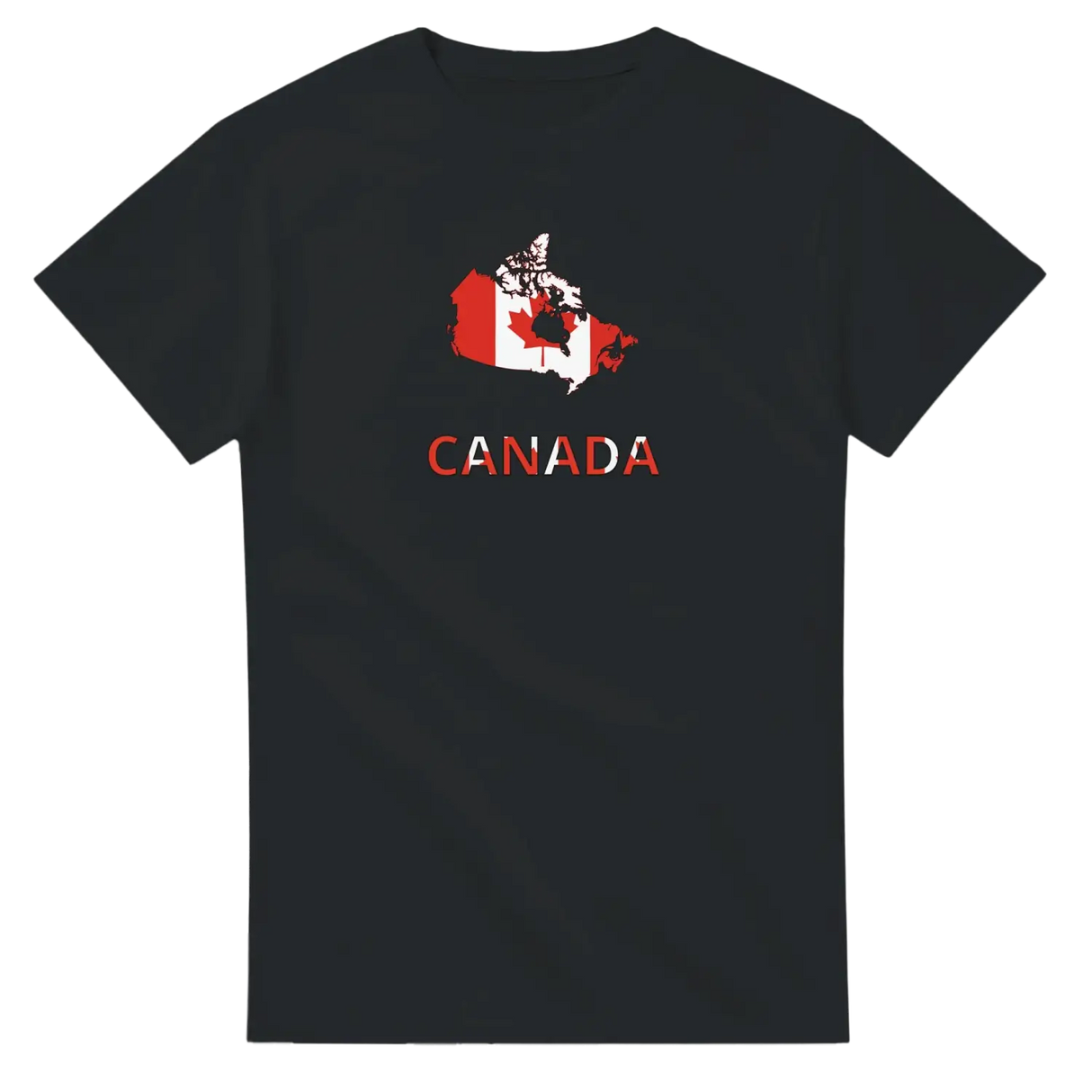 T-shirt drapeau canada en carte - pixelforma