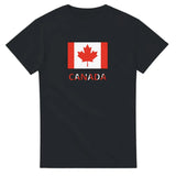 T-shirt drapeau canada en texte - pixelforma