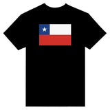 T-shirt drapeau chili brodé en coton mélangé manches longues
