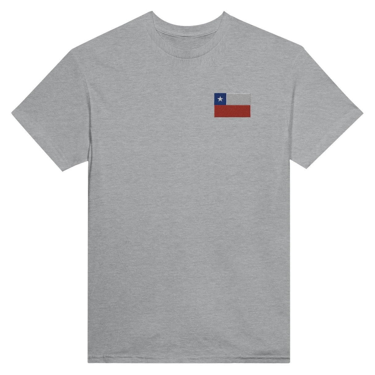 T-shirt drapeau chili broderie couleur en coton mélangé