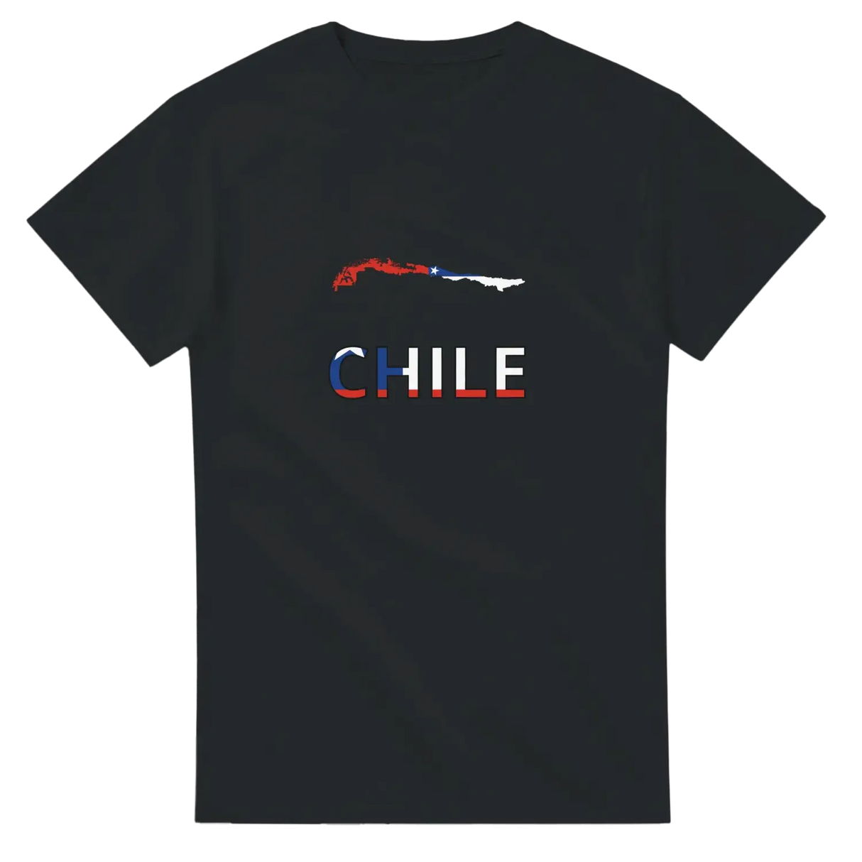 T-shirt drapeau chili carte - pixelforma