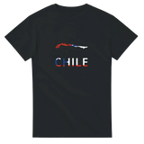 T-shirt drapeau chili carte - pixelforma