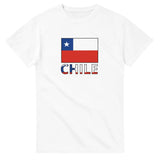 T-shirt drapeau chili texte - pixelforma