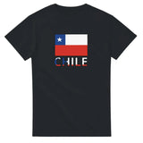 T-shirt drapeau chili texte - pixelforma