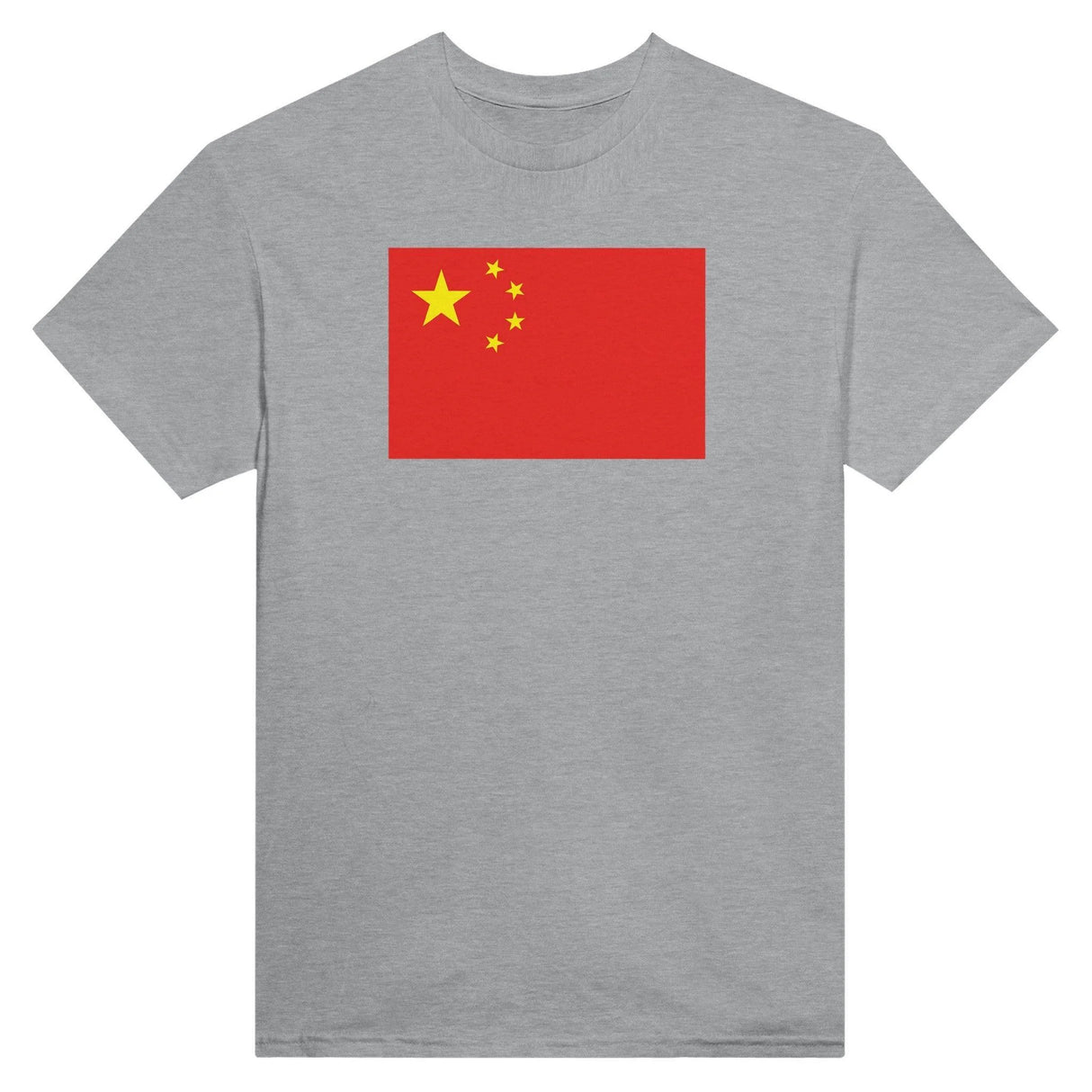 T-shirt drapeau chine coton épais brodé manches longues