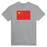 T-shirt drapeau chine coton épais brodé manches longues