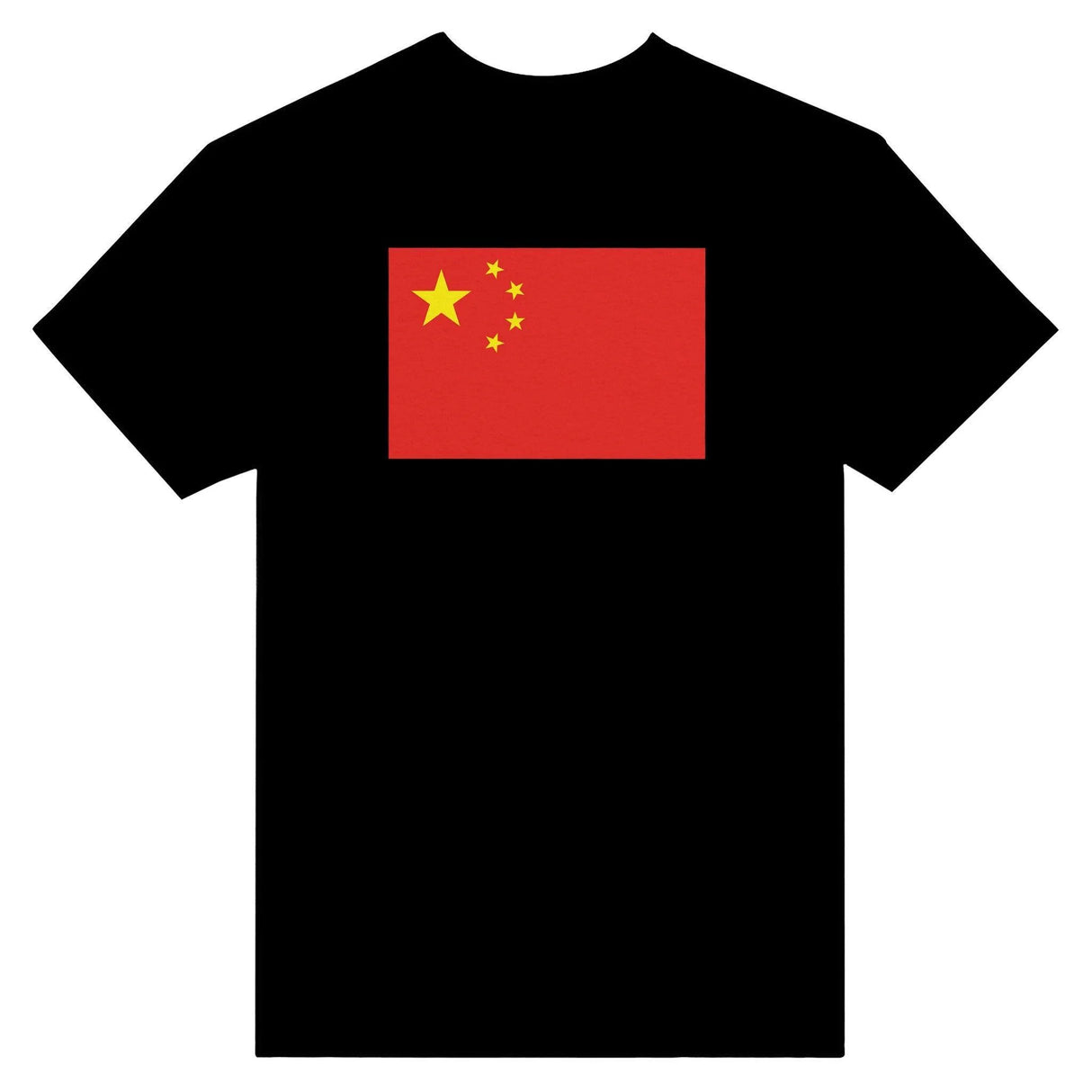 T-shirt drapeau chine coton épais brodé manches longues