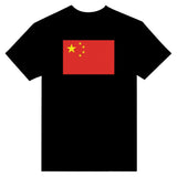 T-shirt drapeau chine coton épais brodé manches longues