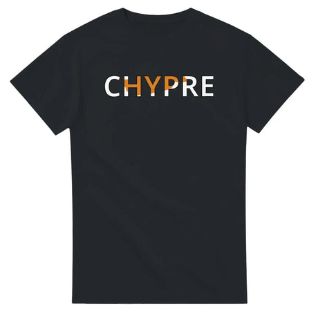 T-shirt drapeau chypre en écriture - pixelforma