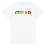 T-shirt drapeau congo en écriture - pixelforma