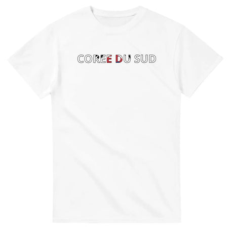 T-shirt drapeau corée du sud en écriture - pixelforma