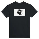 T-shirt drapeau corse brodé coton épais manches longues