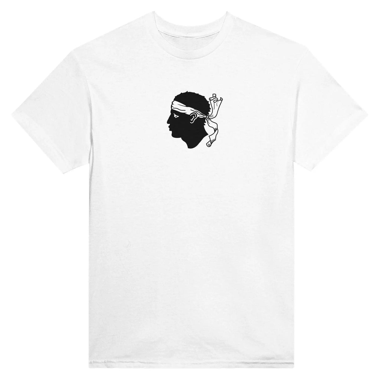 T-shirt drapeau corse brodé coton épais manches longues