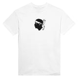 T-shirt drapeau corse brodé coton épais manches longues