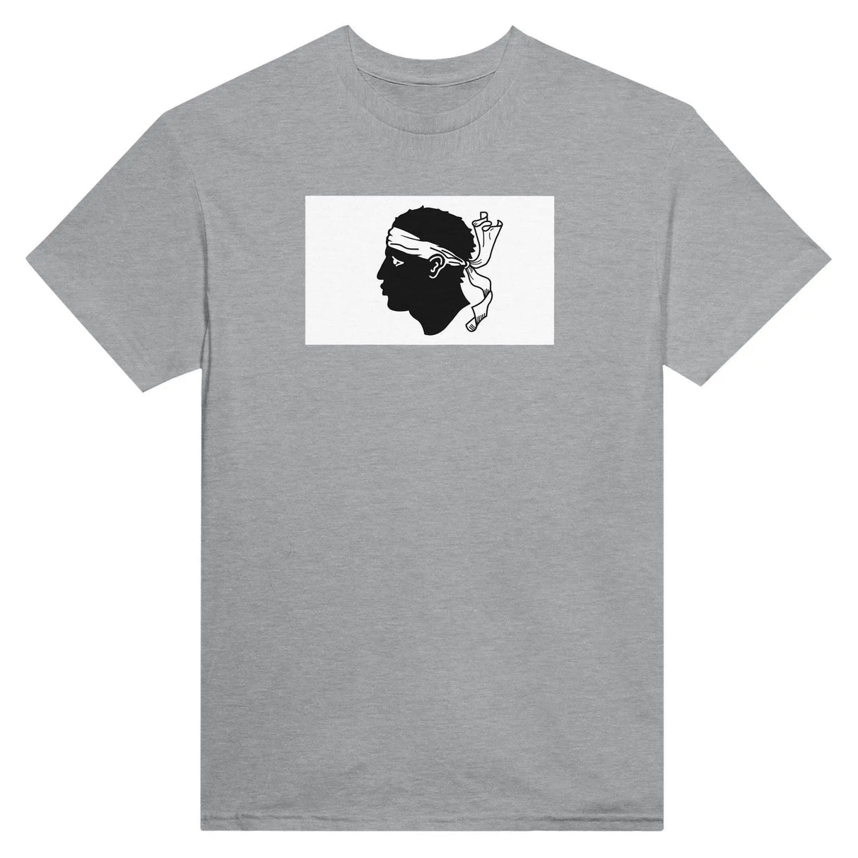 T-shirt drapeau corse brodé coton épais manches longues