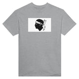 T-shirt drapeau corse brodé coton épais manches longues