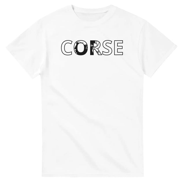 T-shirt drapeau corse en écriture - pixelforma