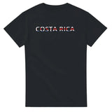 T-shirt drapeau costa rica en écriture - pixelforma