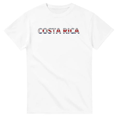 T-shirt drapeau costa rica en écriture - pixelforma