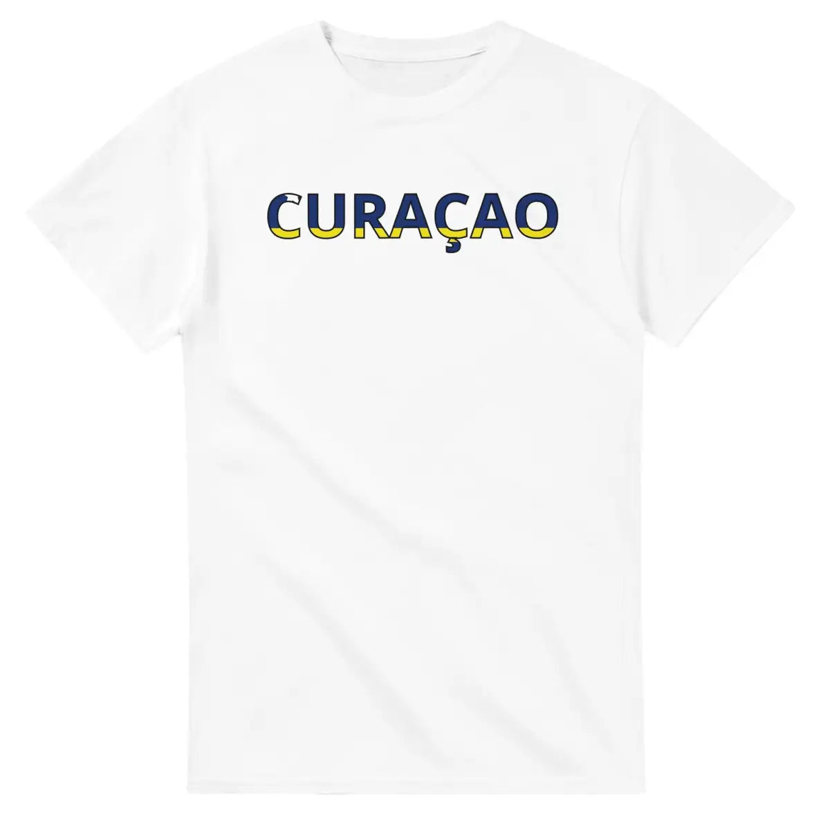 T-shirt Drapeau Curaçao en écriture - Pixelforma 