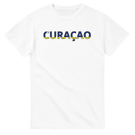 T-shirt drapeau curaçao en écriture - pixelforma