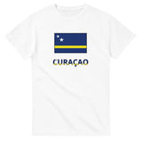 T-shirt drapeau curaçao en texte - pixelforma