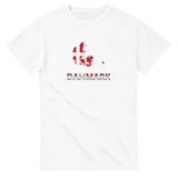 T-shirt drapeau danemark carte - pixelforma